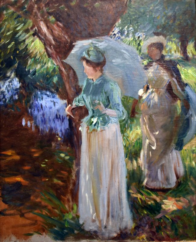 John Singer Sargent 1808 Two Girls with Parasols From New York Metropolitan Museum Of Art At New York Met Breuer Unfinished